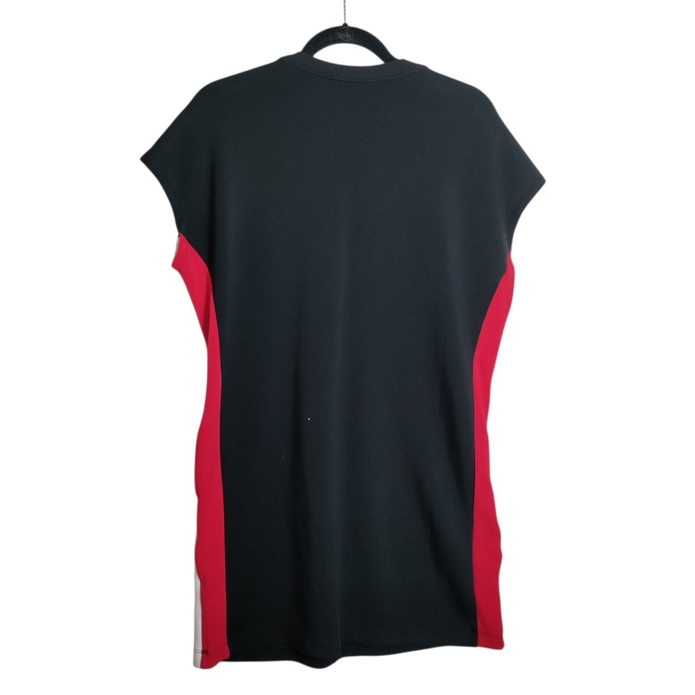 Spanx AirEssentials Colorblock Sleeveless Dress Black Red White Womens Medium - Picture 2 of 7